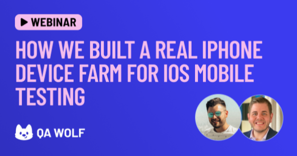 Ios Farm Device How we built a real iPhone device farm for iOS mobile testing